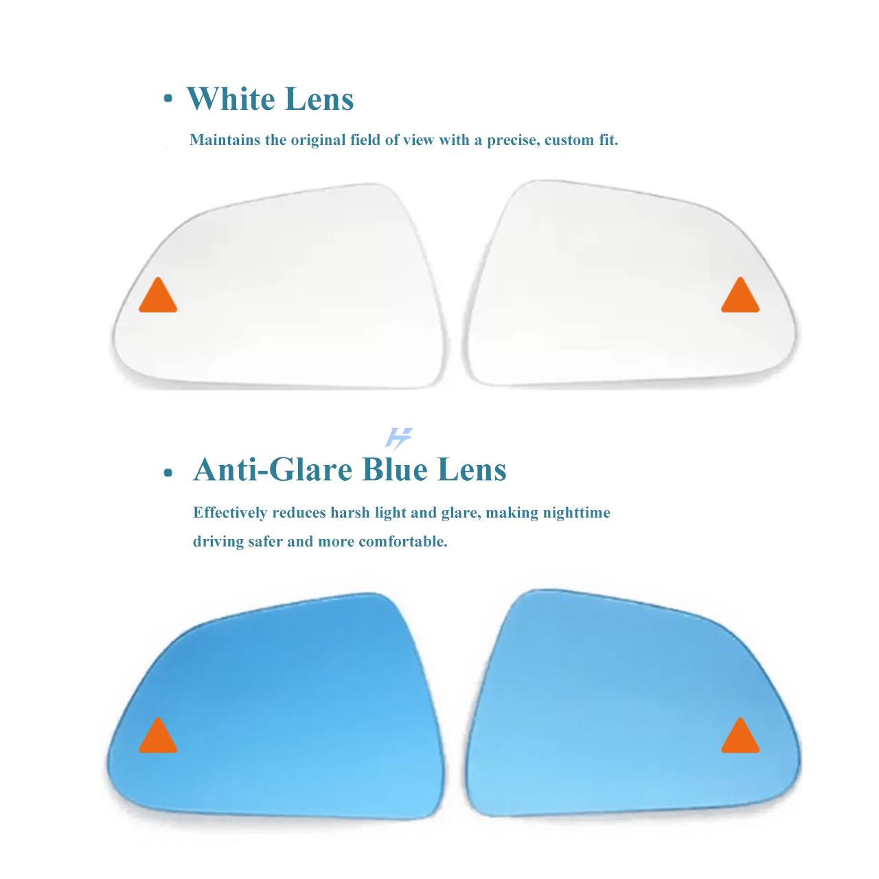 Haovix BSD Rearview Mirrors Blind Spot Detection System for Model 3/Y/Model 3 Highland/Model Y Juniper