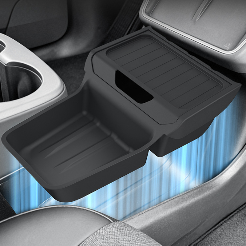 Haovix flip-cover center console organizer tray