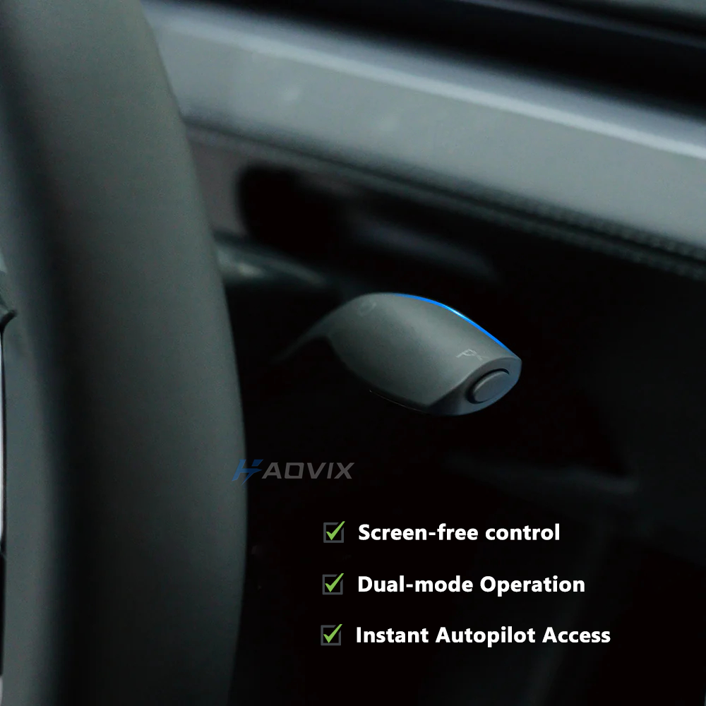 Haovix Gear Shift Lever & Turn Signal Stalk Right Side Upgrade Kit for Tesla Model Y Juniper