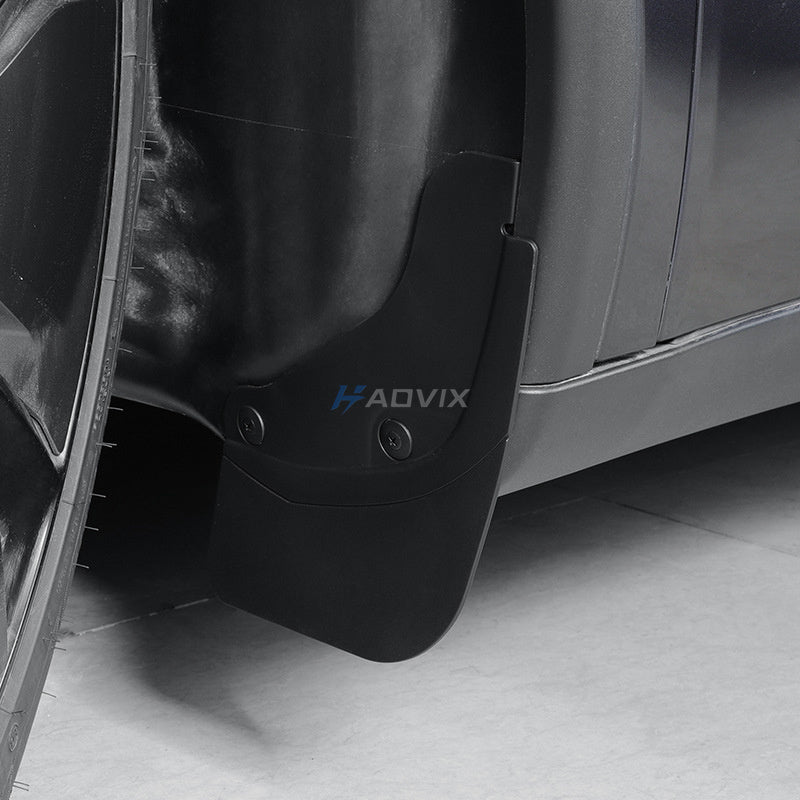 Haovix Mud Flaps for 2025 Tesla Model Y Juniper | TPE No-Drill Splash Guards, Front & Rear Fender Mudguards (4PCS)