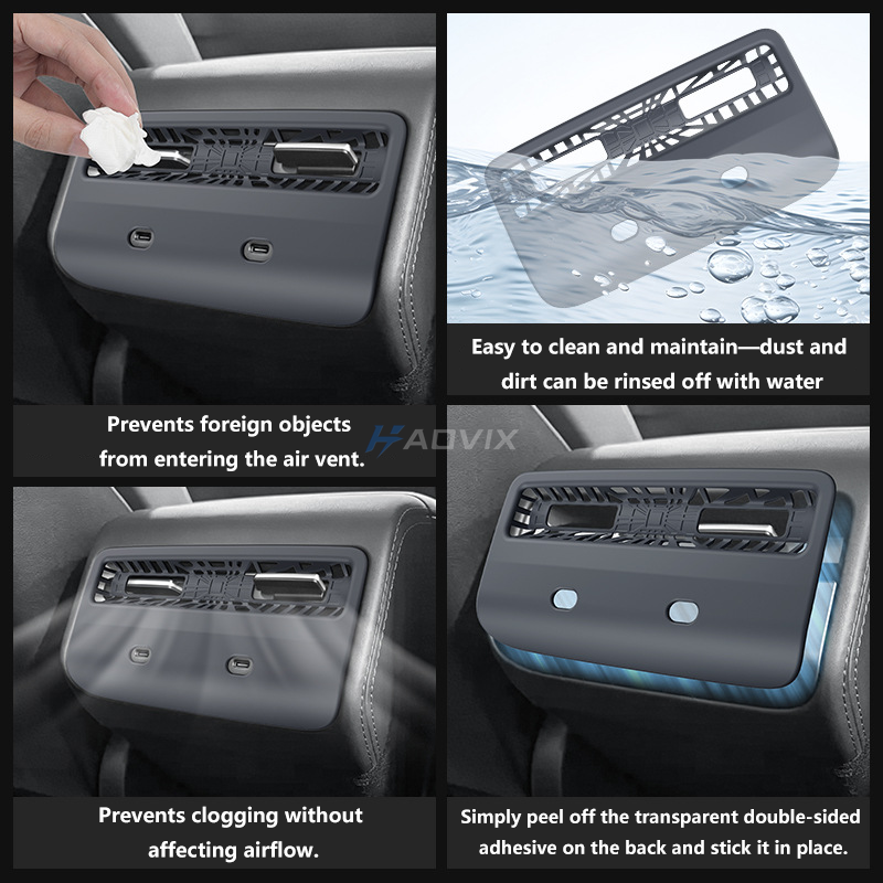 Haovix Rear Air Vent Protection Cover for Tesla Model Y Standard (2025+)