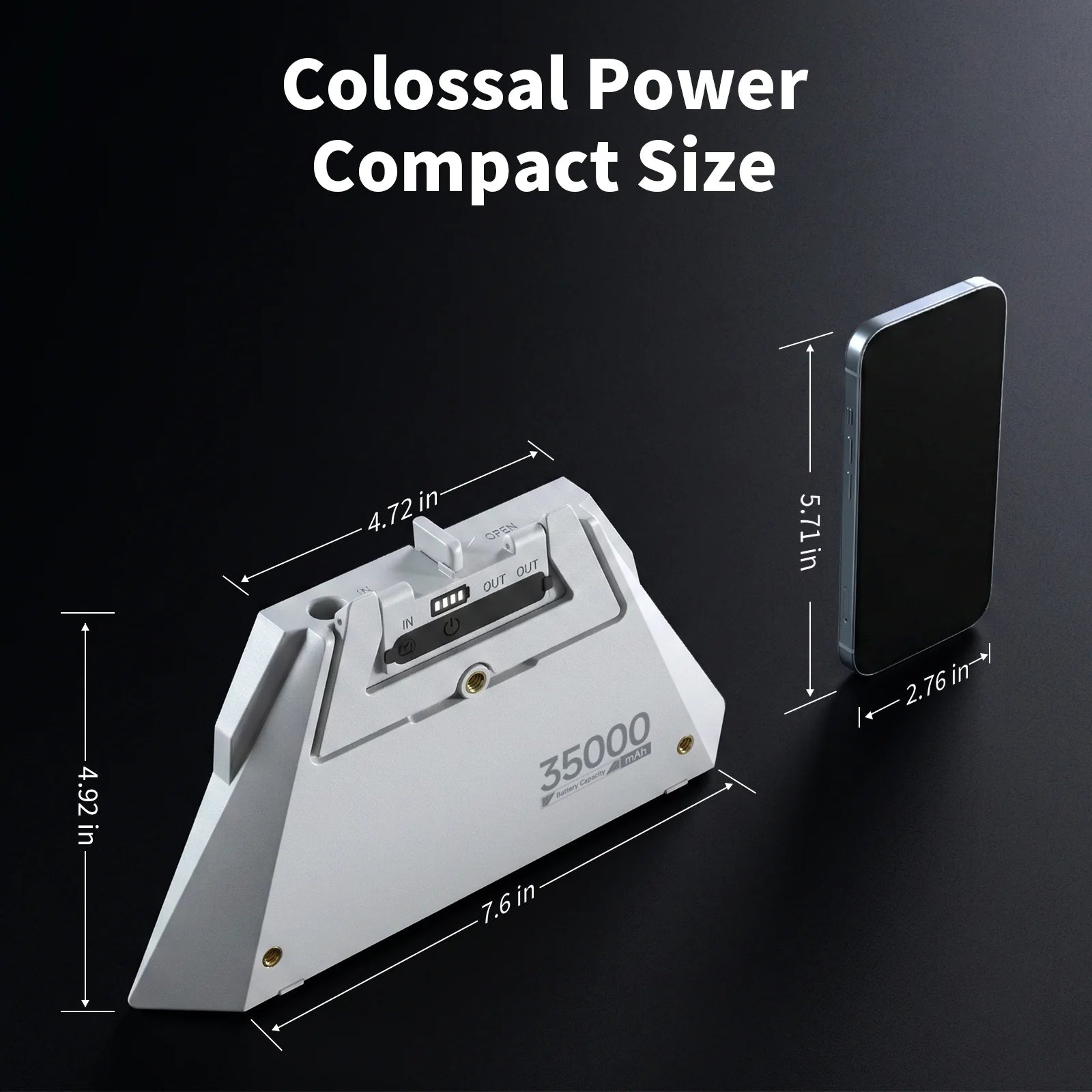 Haovix Starlink Mini Power Bank – 35000mAh / 129Wh Portable Battery with 200W Output