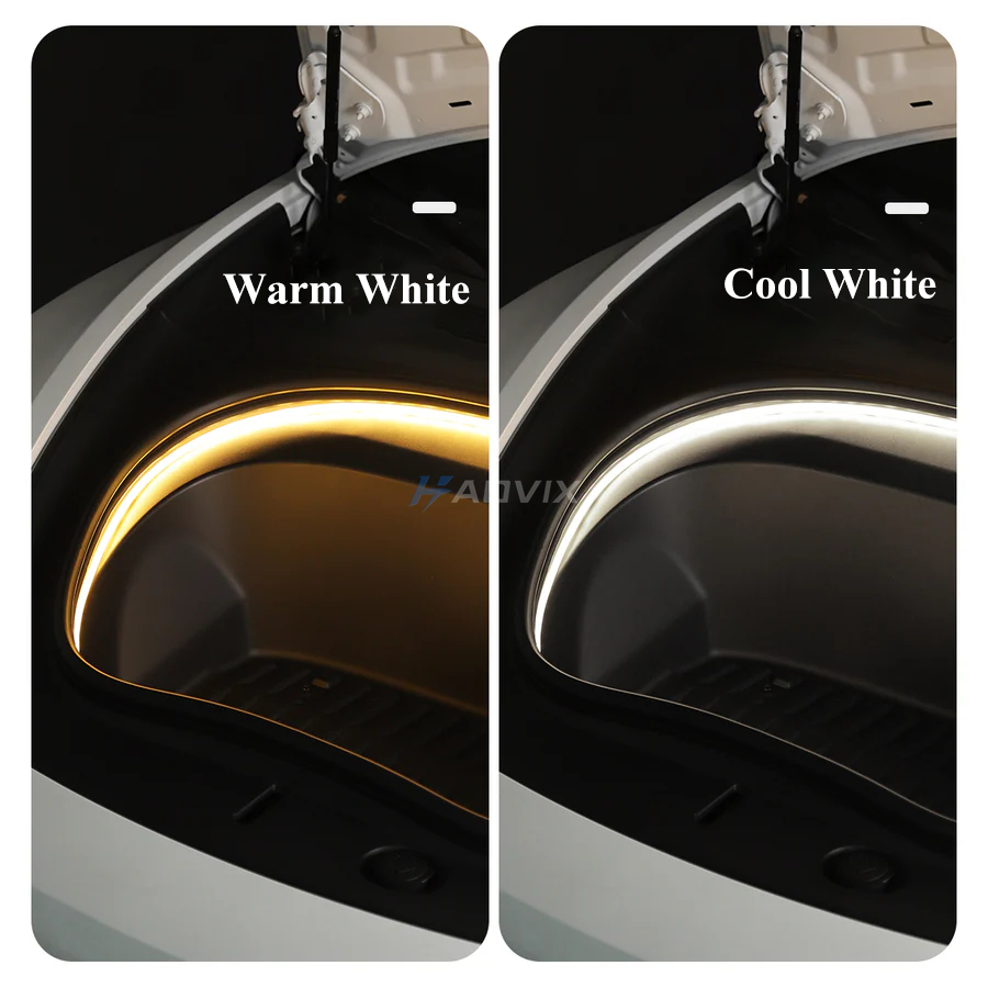 Haovix Frunk Ambient Light Strip for Tesla Model 3 Highland / Model Y Juniper