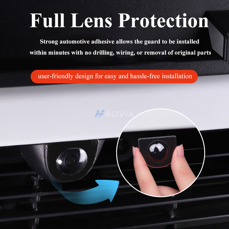 Haovix Front & Rear Camera Lens Guard Protective Covers For Tesla Model Y Juniper