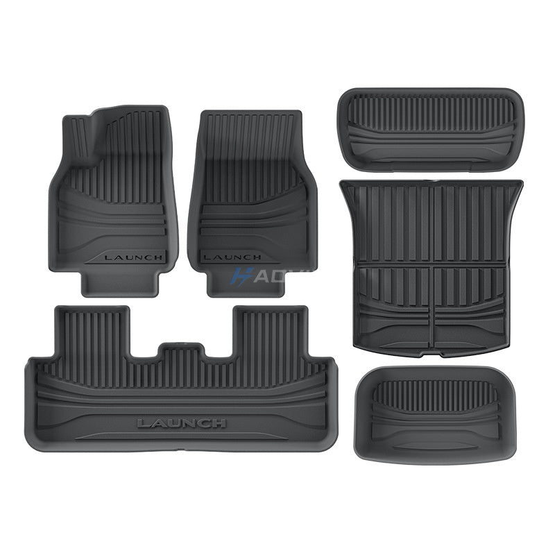 Haovix TPE All-Weather Floor Mats & Trunk Mat for 2025 Tesla Model Y Juniper