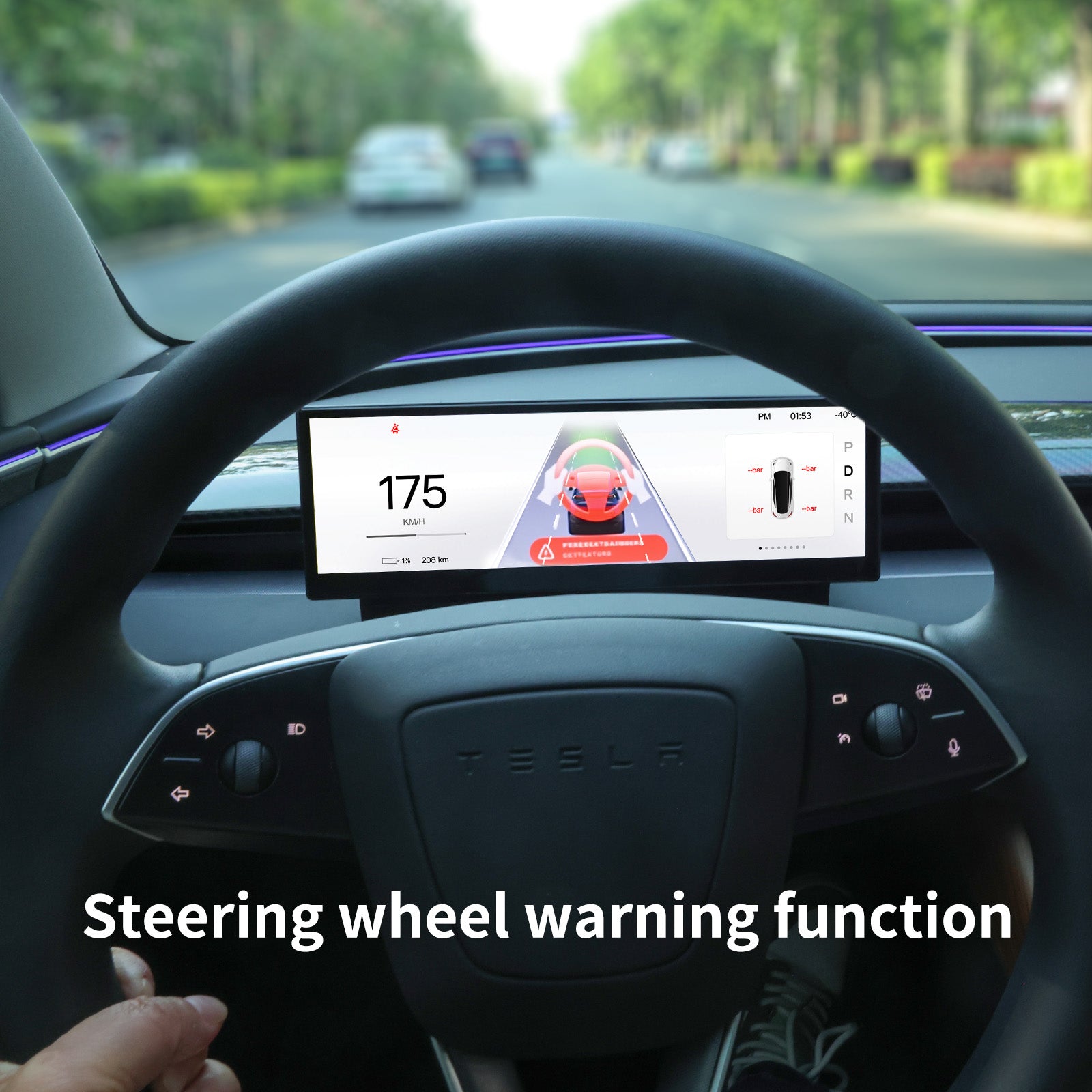 Haovix 10.88-Inch Heads Up Display Smart Dashboard Touch Screen Instrument Cluster For Model Y/ Y Juniper & Model 3/3 Highland