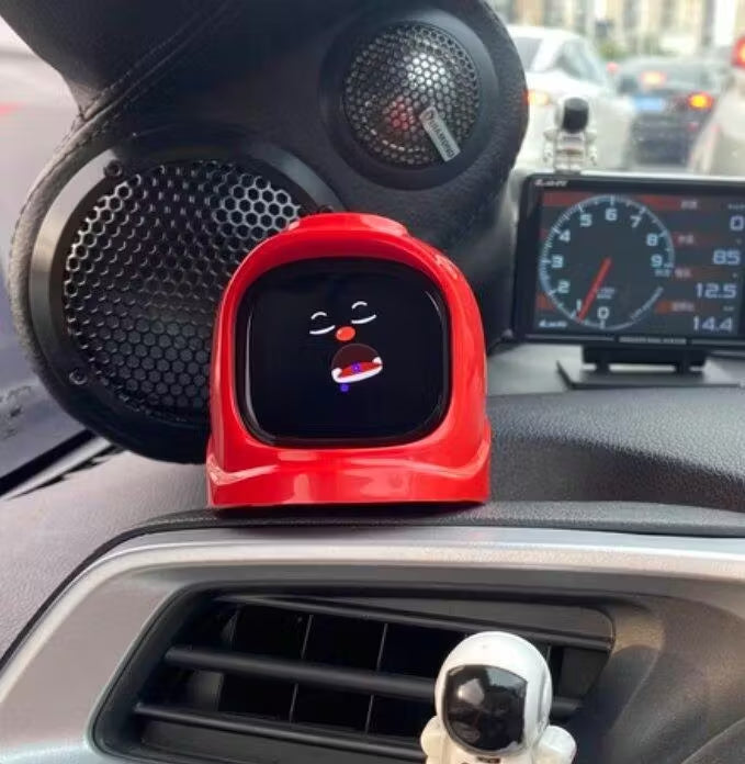 Haovix Smart Expression Car Robot — Interactive Car Companion Toy with Facial Expressions Animations