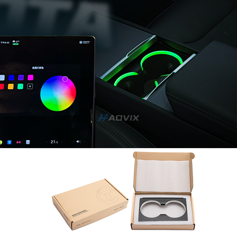 Haovix Tesla Steering Wheel Ambient Light Kit for Model 3 Highland, Model Y Juniper & Model YL
