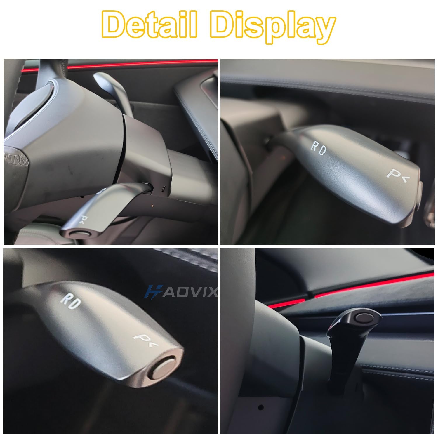 Haovix Gear Shift Lever & Turn Signal Stalk Right Side Upgrade Kit for Tesla Model Y Juniper