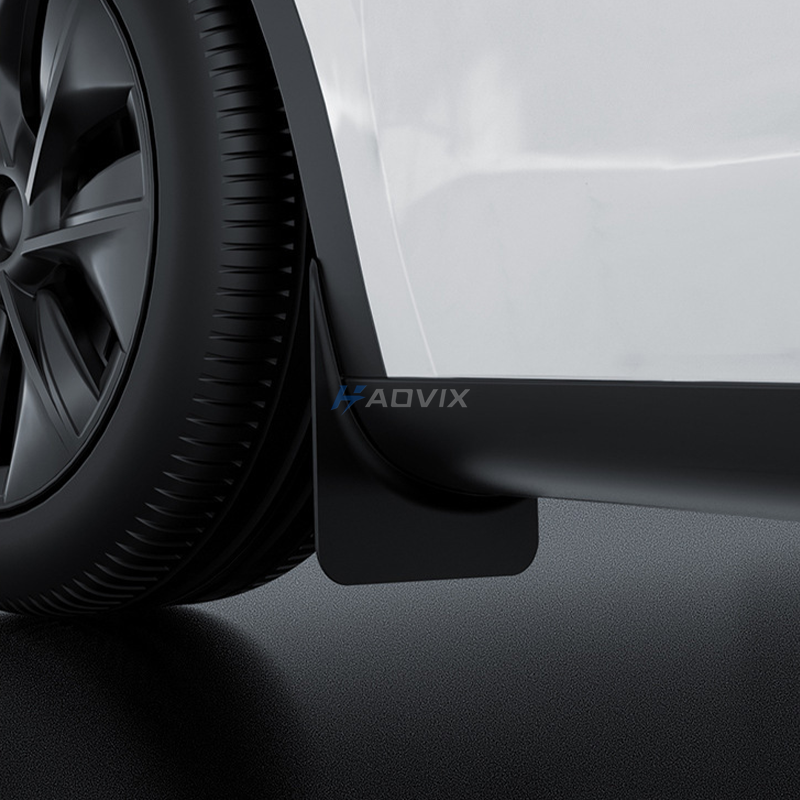 Haovix Mud Flaps No-Drill TPE Front & Rear Wheel Splash Guards For Model Y Juniper & Model 3 Highland