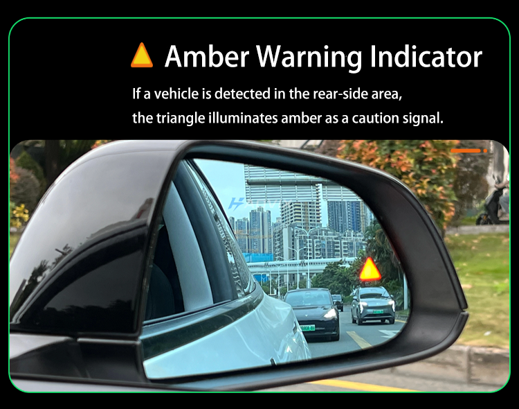 Haovix BSD Rearview Mirrors Blind Spot Detection System for Model 3/Y/Model 3 Highland/Model Y Juniper