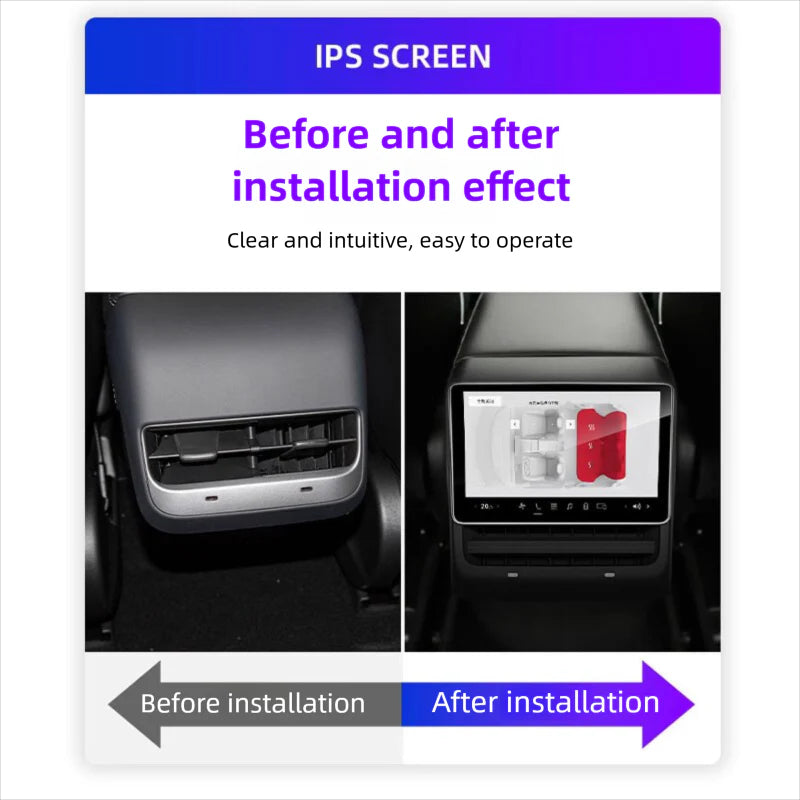 Haovix 8-inch Android Smart 4G + Wifi Rear Entertainment Display for Tesla Model 3/Y