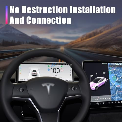 Haovix H88 Pro 8.8-In Touch Screen Instrument Cluster For Model 3/Y