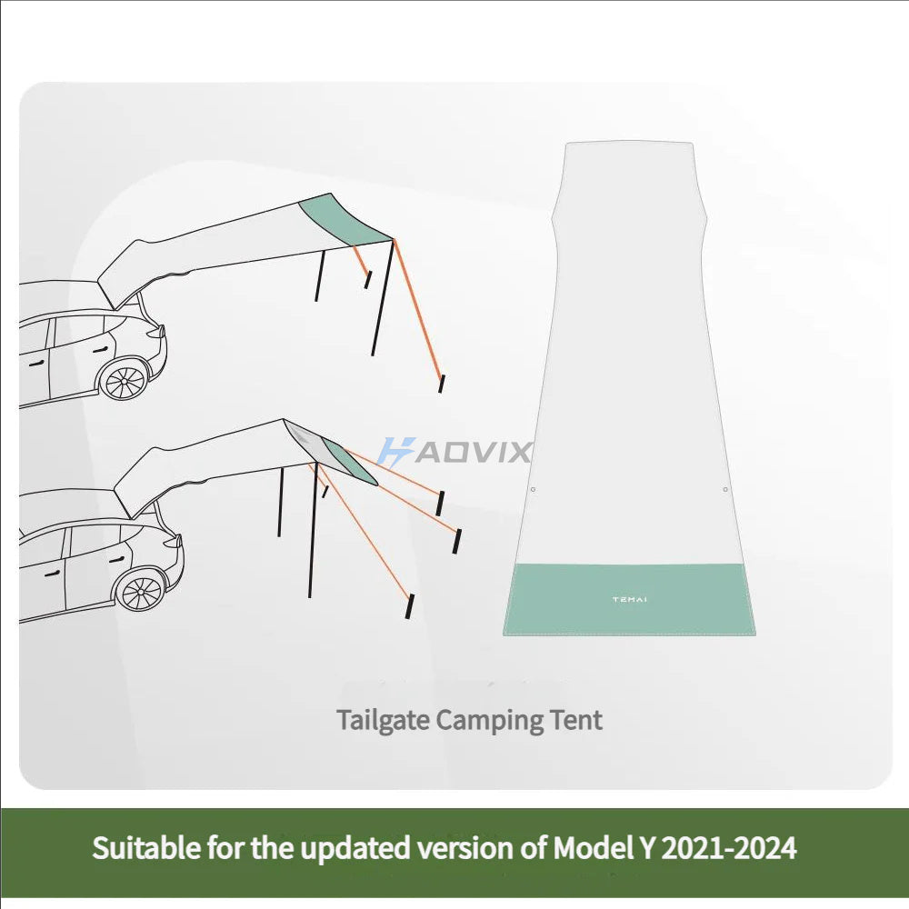 Haovix Tailgate Camping Tent for Tesla Model Y Juniper (2025+)