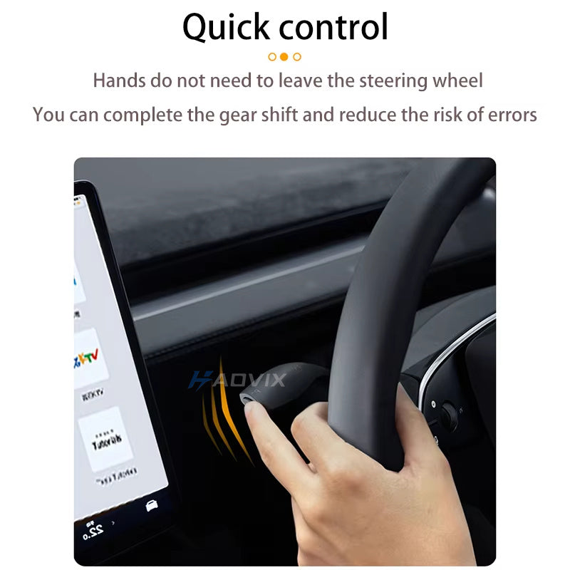 Haovix Gear Shift Lever & Turn Signal Stalk Right Side Upgrade Kit for Tesla Model Y Juniper
