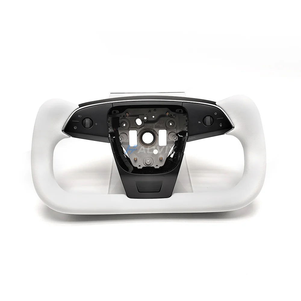 Haovix Premium Nappa Leather Yoke Steering Wheel 2.0 For Tesla Model 3 Highland / Model Y Juniper