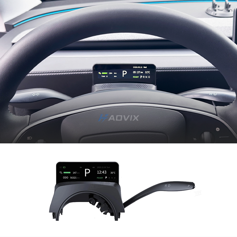 Haovix Gear Shift Control Stalk with 3.7” Display for Model Y Juniper & Model 3 Highland