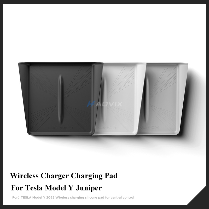 Haovix Silicone Wireless Charging Pad for 2026 Tesla Model Y Juniper