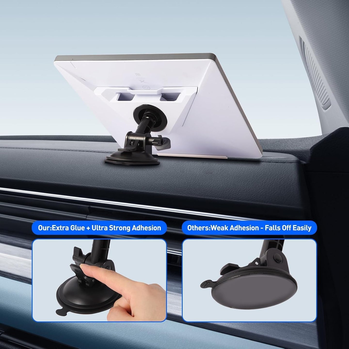 Haovix Starlink Mini Suction Cup Mount – 360° Adjustable Car & RV Windshield Holder