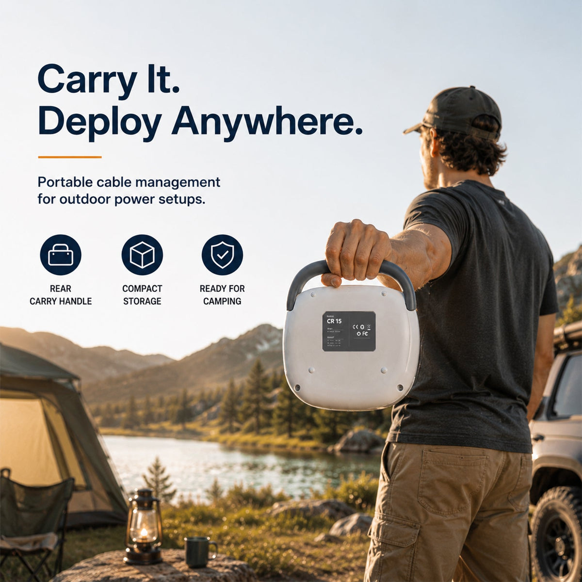 Haovix Starlink Mini Portable Power Hub with Cable Reel
