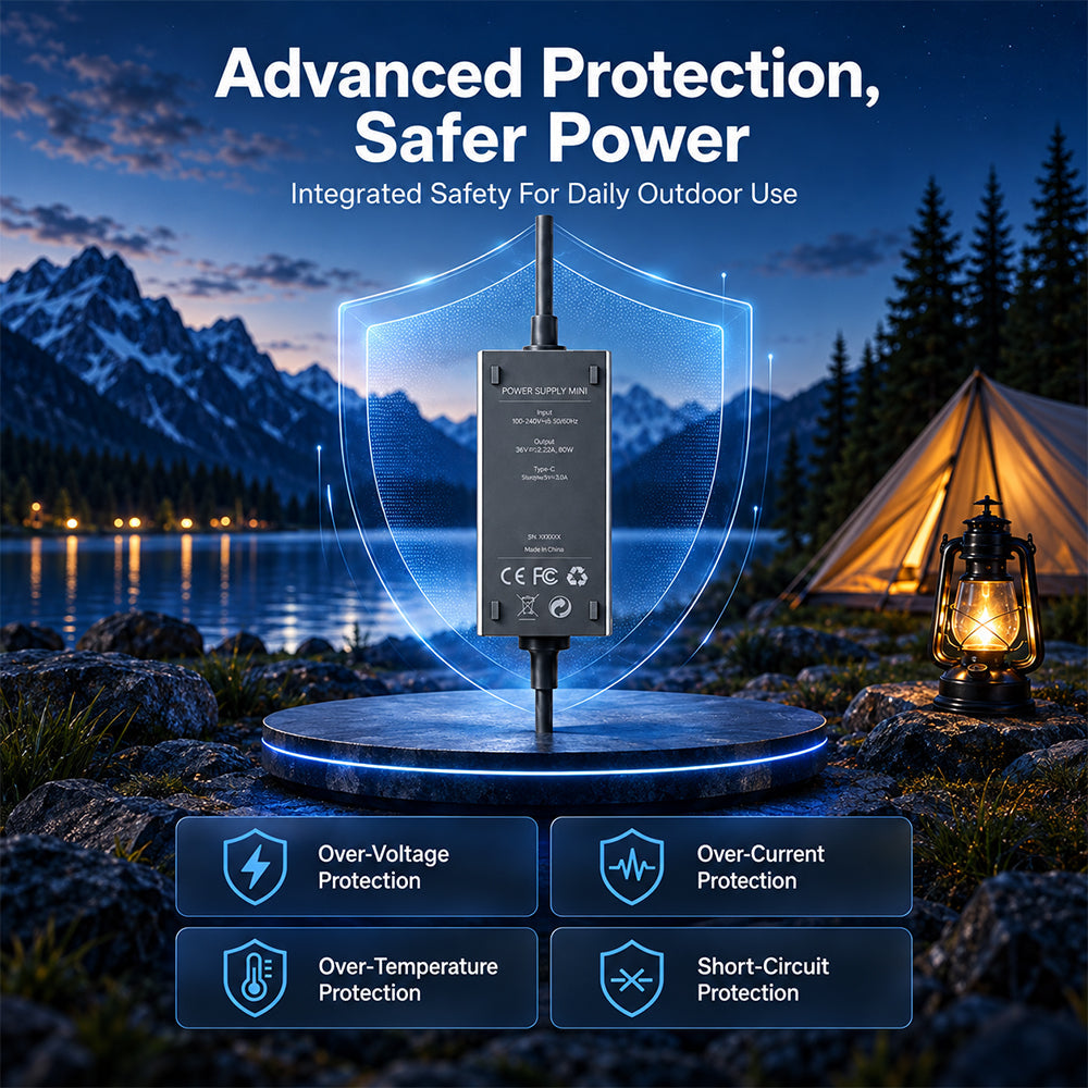 Haovix Starlink Mini Replacement Power Supply 60W, 30V/2A with 15W USB-C Output