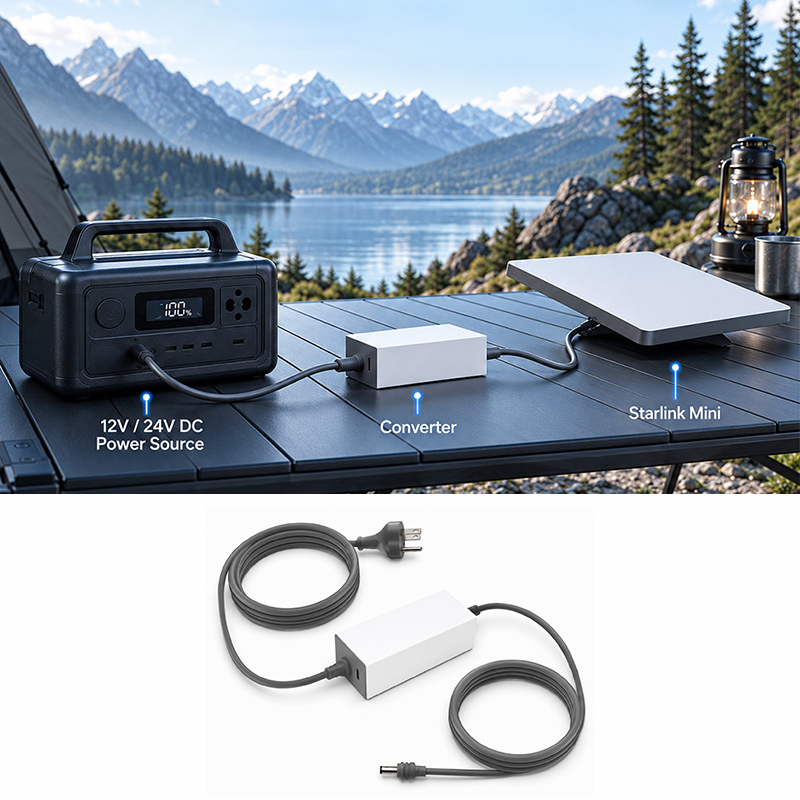 Haovix Starlink Mini Replacement Power Supply 60W, 30V/2A with 15W USB-C Output