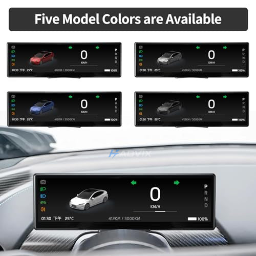 Haovix 8.8-Inch Touch Screen Instrument Cluster For Model 3/Y/3 Highland/Model Y Juniper