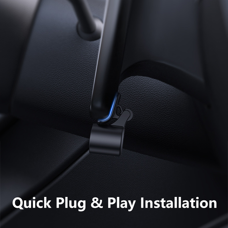 HAOVIX 4-in-1 Foldable Hidden USB Hub for Tesla Model 3/Y