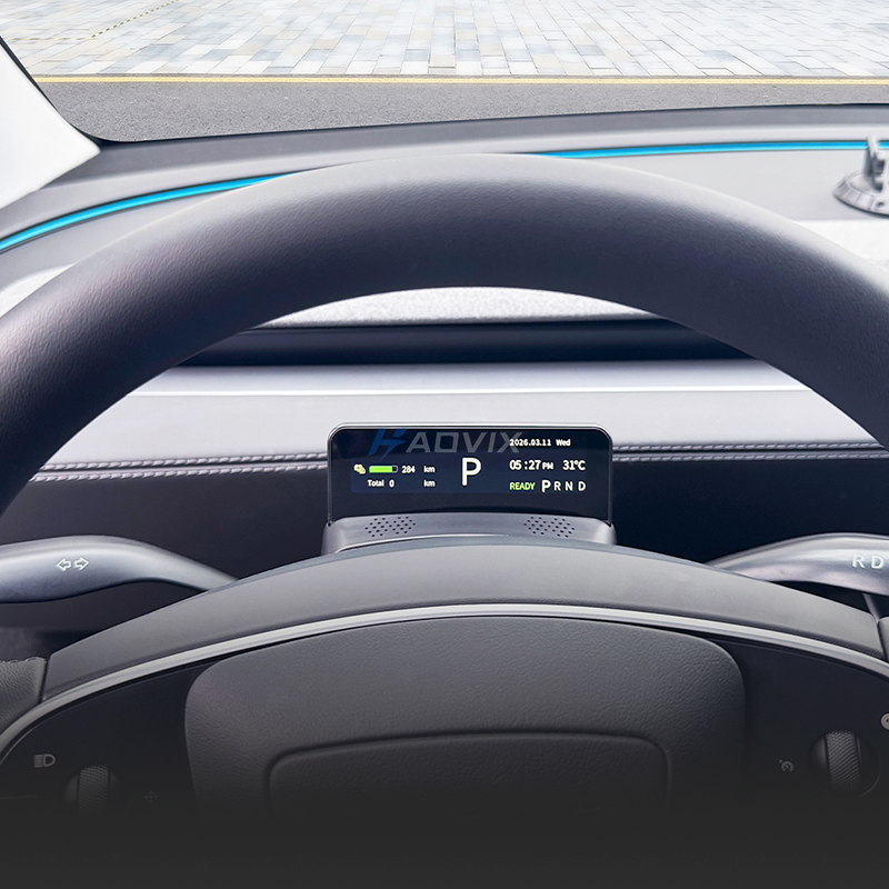 Haovix Gear Shift Control Stalk with 3.7” Display for Model Y Juniper & Model 3 Highland