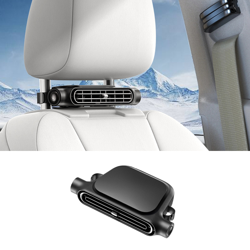 Haovix Portable Car Headrest Fan – USB Car Seat Cooling Fan for Front & Rear Seats for SUV, RV, Sedan & Truck