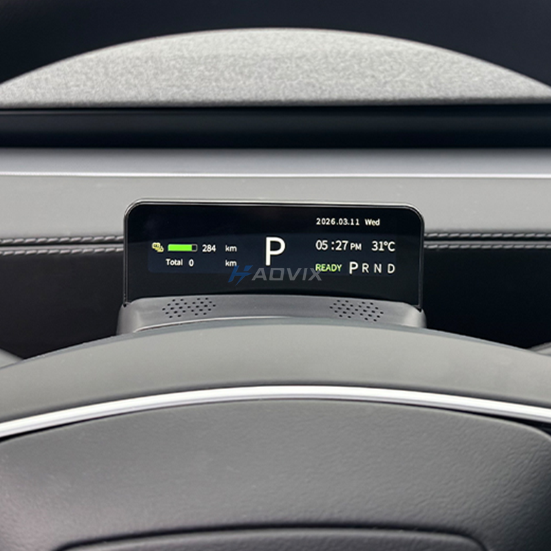 Haovix Gear Shift Control Stalk with 3.7” Display for Model Y Juniper & Model 3 Highland