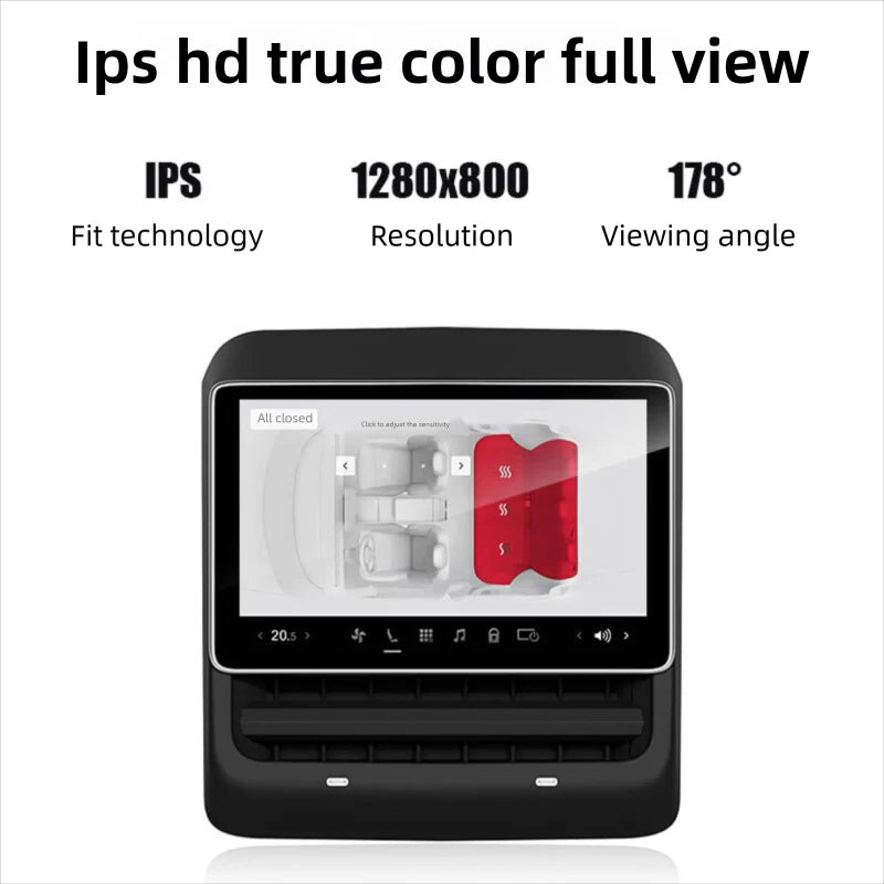 Haovix 8-inch Android Smart 4G + Wifi Rear Entertainment Display for Tesla Model 3/Y