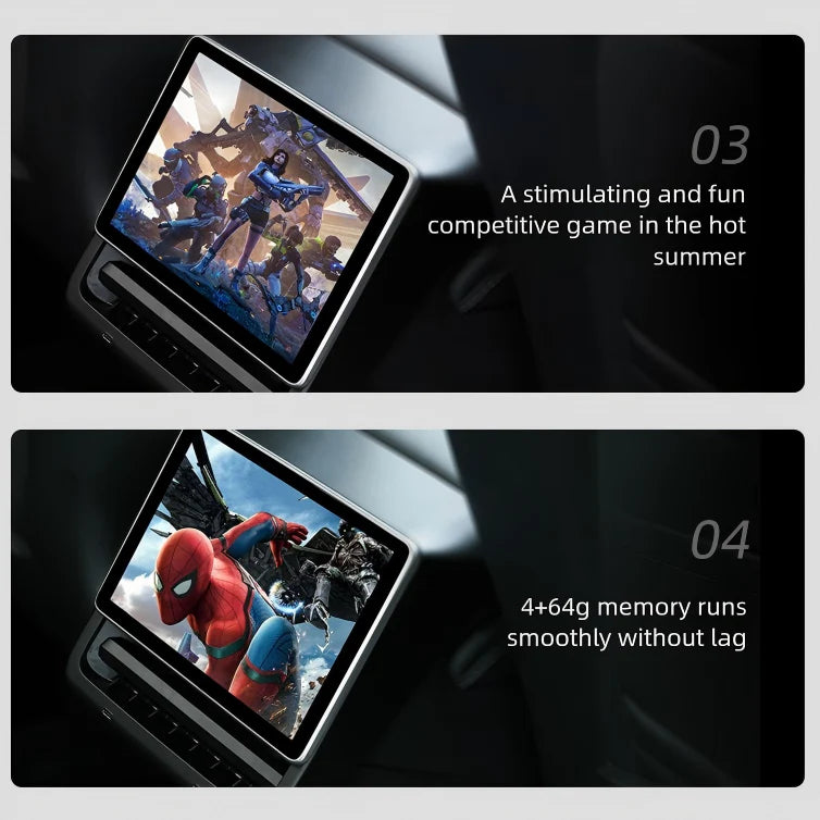 Haovix 8-inch Android Smart 4G + Wifi Rear Entertainment Display for Tesla Model 3/Y