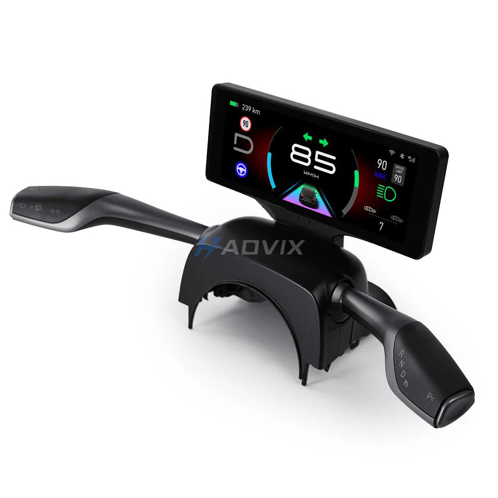 Haovix 7-inch Touch Screen Dashboard Display with Gear Shift for Tesla Model 3 Highland