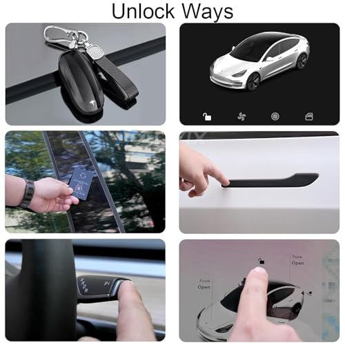 Haovix Auto Door Handles With Colorful LED Lights(V6 Pro) For Tesla Model 3/Y/ 3 Highland /Model Y Juniper