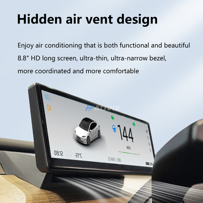 Haovix H88 Pro 8.8-In Touch Screen Instrument Cluster For Model 3/Y