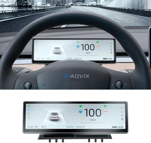 Haovix H88 Pro 8.8-In Touch Screen Instrument Cluster For Model 3/Y