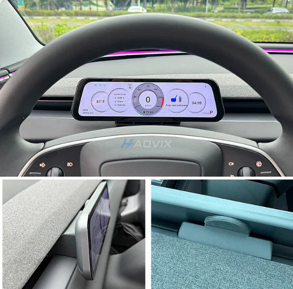 Haovix H96 9.6-inch CarPlay Screen Dashboard Touchscreen Display For Tesla Model 3/Y /Model Y Juniper/Model 3 Highland