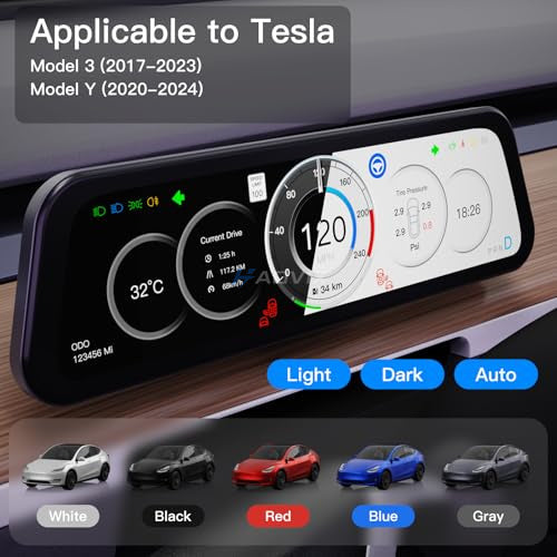 Haovix H96 9.6-inch CarPlay Screen Dashboard Touchscreen Display For Tesla Model 3/Y /Model Y Juniper/Model 3 Highland