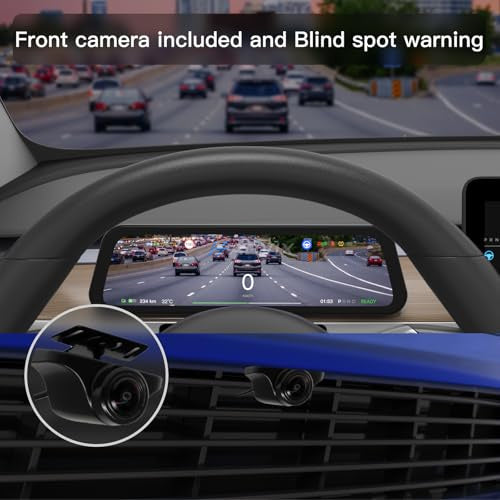 Haovix H96 9.6-inch CarPlay Screen Dashboard Touchscreen Display For Tesla Model 3/Y /Model Y Juniper/Model 3 Highland