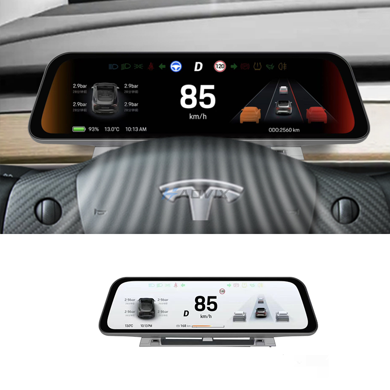 Haovix H96 Pro 9.6-inch Instrument Cluster Touchscreen Head Up Display for Model 3/3 Highland & Model Y/2026 Model Y Juniper