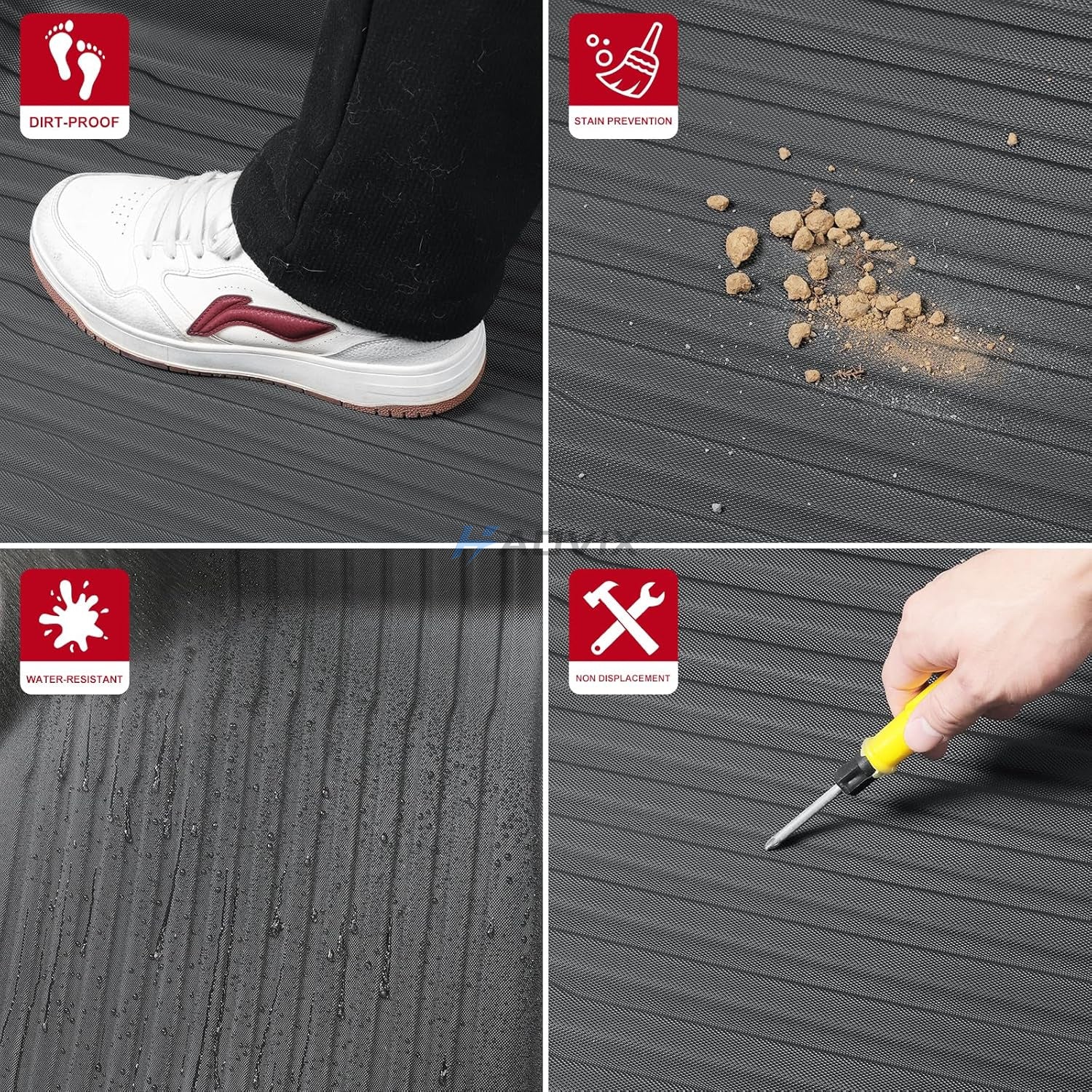 Haovix TPE Floor Mats for 2025+ Tesla Model Y Juniper | Non-Slip