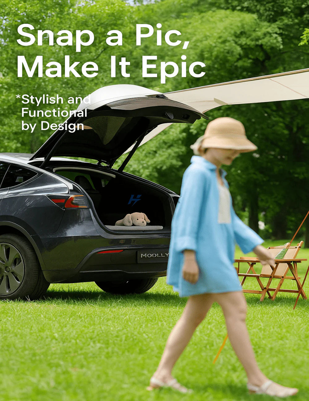 Haovix Tailgate Camping Tent for Tesla Model Y Juniper (2025+)