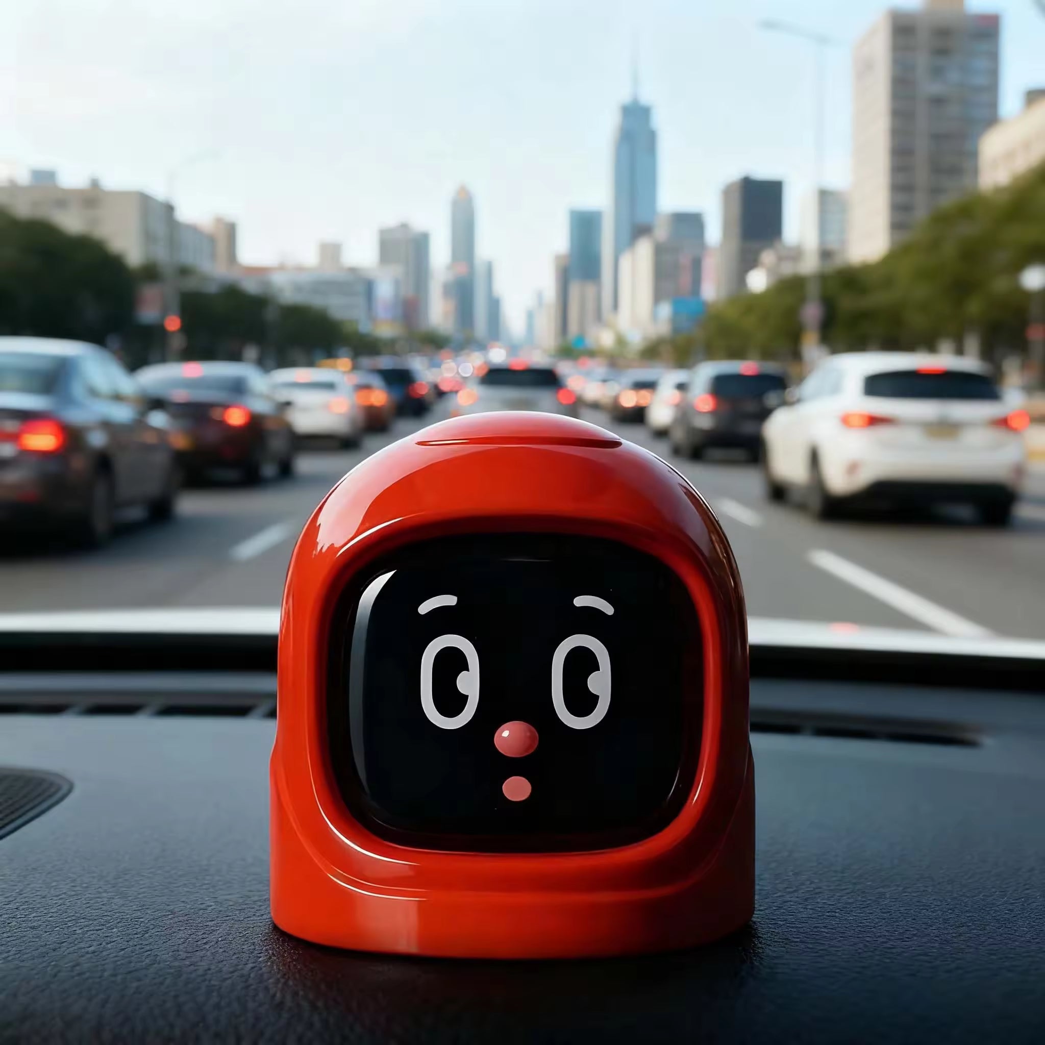 Haovix Smart Expression Car Robot — Interactive Car Companion Toy with Facial Expressions Animations