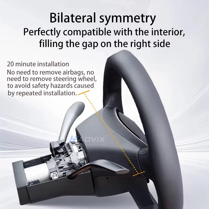 Haovix Gear Shift Lever & Turn Signal Stalk Right Side Upgrade Kit  for Tesla Model Y Juniper