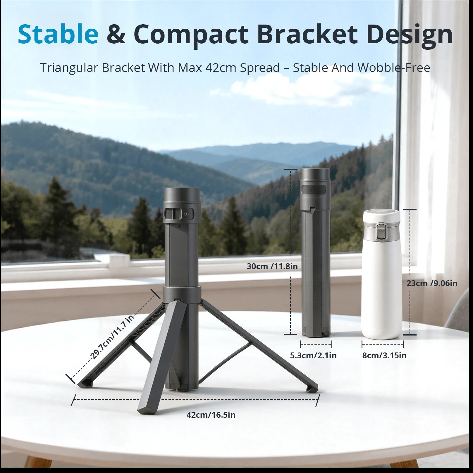 Haovix Starlink Mini Power Stand with Integrated Tripod | 45,000mAh Portable Battery Mount