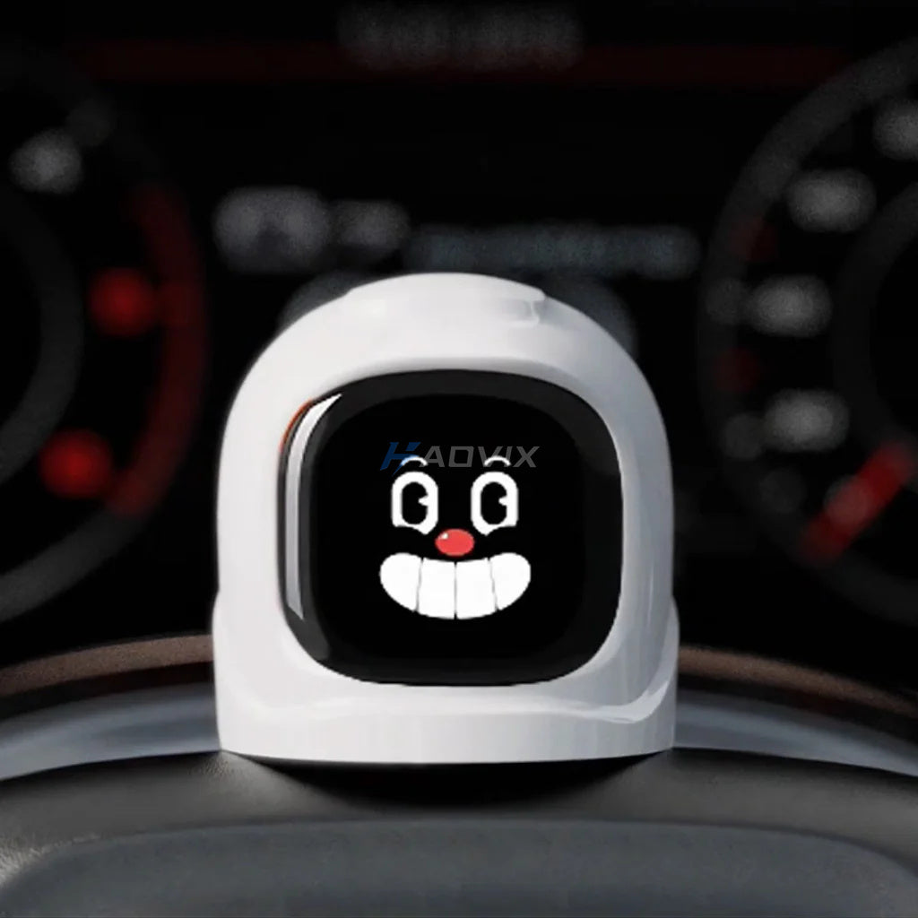 Haovix Smart Expression Car Robot — Interactive Car Companion Toy with Facial Expressions Animations
